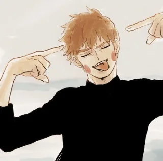 📒 emoji Reigen Arataka—Mob Psycho 100 : @kcshima Telegram sticker 22 of 25