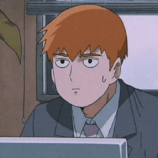 📒 emoji Reigen Arataka—Mob Psycho 100 : @kcshima Telegram sticker 9 of 25
