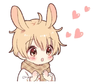 💕 emoji rabbit boy Telegram sticker 8 of 25