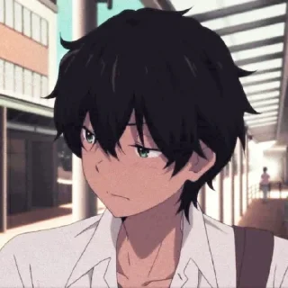 🖤 emoji Oreki 🖤 @Kawai_stickers Telegram sticker 10 of 31