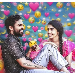 👩‍❤️‍👨 emoji @StickersWorld_Offl Crush Stickers Telegram sticker 19 of 23