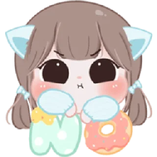 😤 emoji meow! :3 | @cutestickers4you Telegram sticker 13 of 40