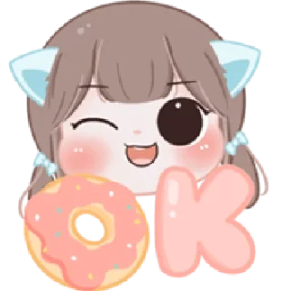 👌 emoji meow! :3 | @cutestickers4you Telegram sticker 12 of 40