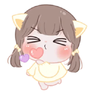😘 emoji meow! :3 | @cutestickers4you Telegram sticker 7 of 40