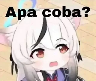 🤨 emoji Arona's Hideout Live Reaction 2 Telegram sticker 14 of 40