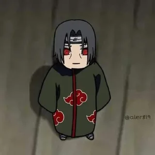 😐 emoji Mini Akatsuki Telegram sticker 7 of 11