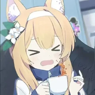 😣 emoji ❀  藍 沢 ¹ Telegram sticker 13 of 118