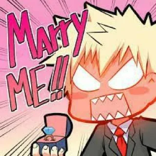 💘 emoji Bakugou katsuki Telegram sticker 10 of 93