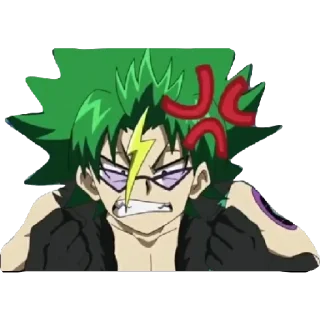 😡 emoji Beyblade Burst @animestickerchannel Telegram sticker 12 of 50
