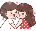 😆 emoji BOOBIB CUTE COUPLE part 2 @emmastickers Telegram sticker 1 of 120
