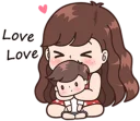 😻 emoji BOOBIB CUTE COUPLE part 2 @emmastickers Telegram sticker 19 of 120