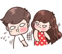 👋 emoji BOOBIB CUTE COUPLE part 2 @emmastickers Telegram sticker 21 of 120