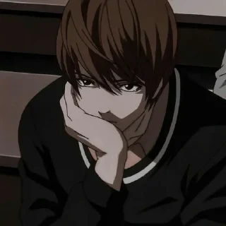 📓 emoji Light Yagami by @swoftiebbwaby Telegram sticker 22 of 30