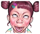 😛 emoji Cute face of children Telegram sticker 10 of 31