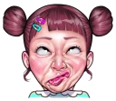 😗 emoji Cute face of children Telegram sticker 8 of 31