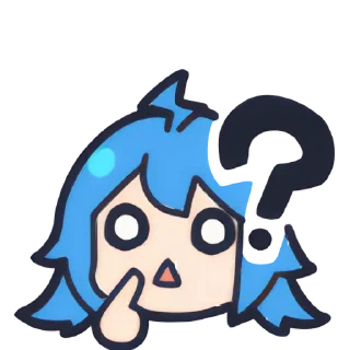 ❓ emoji 2233娘 Telegram sticker 7 of 15