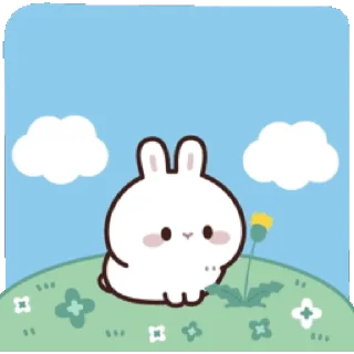 Sticker from 白兔君的招呼 全螢幕貼圖_kal