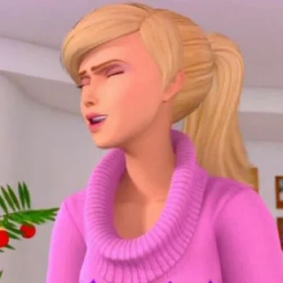 😫 emoji barbie Telegram sticker 14 of 15