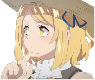 🤔 emoji Isekai Nonbiri Nouka @Y2LAB Telegram sticker 10 of 52