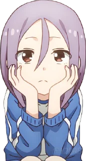 🙁 emoji Soredemo Ayumu wa Yosetekuru @Y2LAB Telegram sticker 10 of 32