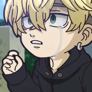 😓 emoji Chibi revengers @stickers_clan Telegram sticker 13 of 31