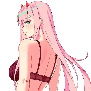 😘 emoji @otakuxchatz Zerotwo pack by Jin Kazama Telegram sticker 15 of 28
