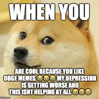 😛 emoji Doge | The End Game Telegram sticker 10 of 33