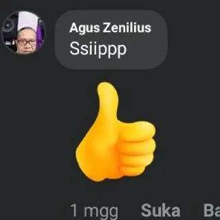 🤍 emoji om nya anin yg paling ganteng Telegram sticker 6 of 24