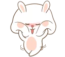 🐽 emoji Tuagom Puffy Rabbit By TORA JUNG Telegram sticker 24 of 76