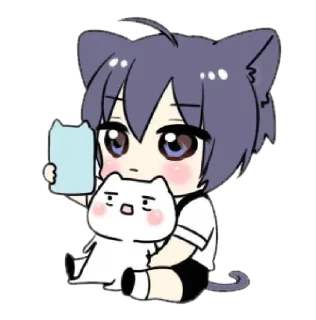 🐱 emoji 𓈒𓏸🛵♡̷̷ cutie cat! @namaplanet Telegram sticker 9 of 25