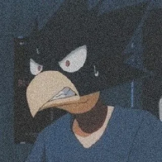 🦅 emoji Tokoyami fumikage Telegram sticker 20 of 25