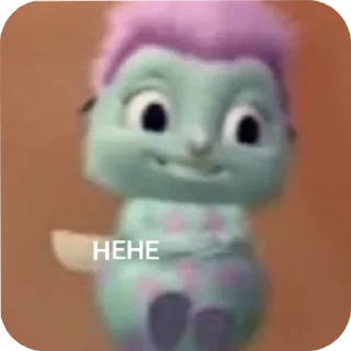 Sticker from bibble's cute face