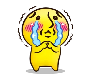 😭 emoji Mr. Emoticon 2 @bistic Telegram sticker 24 of 40