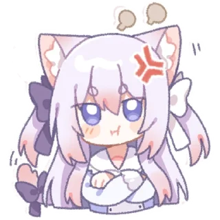 😤 emoji 绫月乃萝01 @zhaxia_cn Telegram sticker 18 of 112