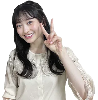 ✌️ emoji 乃木坂46 5期生－2 Telegram sticker 12 of 51