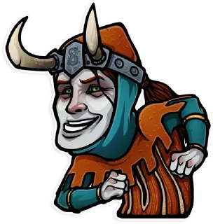 😆 emoji Myths & Horror Telegram sticker 10 of 38