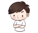 😑 emoji Boobib Cute Boy Telegram sticker 24 of 41