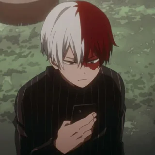 🔗 emoji @STIKERANIMEX ➖ TODOROKI SHOUTO Telegram sticker 19 of 20