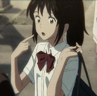 🛵 emoji Mitsuha Miyamizu @StickerKeep Telegram sticker 7 of 40