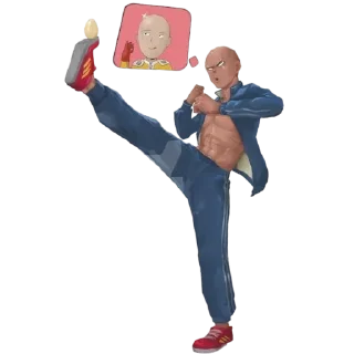 🫥 emoji OnePunchMan @stikerkyo Telegram sticker 2 of 79