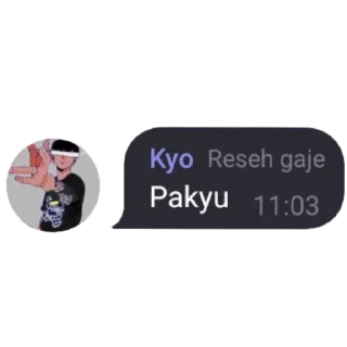 🖕 emoji StikText @stikerkyo Telegram sticker 23 of 55