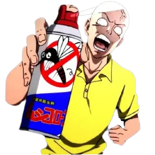 😫 emoji OnePunchMan @stikerkyo Telegram sticker 8 of 79
