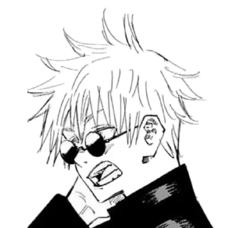🤨 emoji gojou satoru Telegram sticker 12 of 59