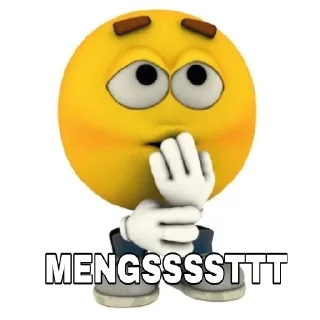 🤫 emoji meng Telegram sticker 16 of 66