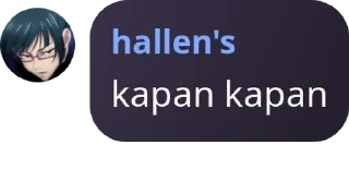 Sticker from hall