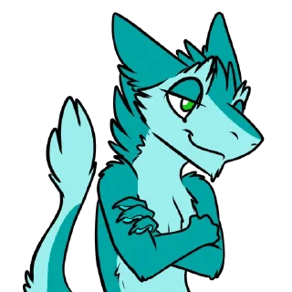 😙 emoji Lappie's sergal Telegram sticker 7 of 20