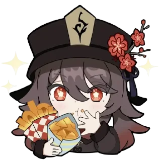 🍟 emoji 胡桃 via しらす (PID: 85701) Telegram sticker 4 of 43