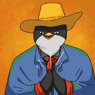 👏 emoji Penguin Art Telegram sticker 12 of 15