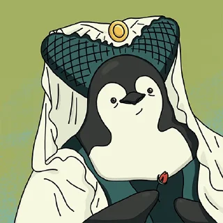 😁 emoji Penguin Art Telegram sticker 13 of 15