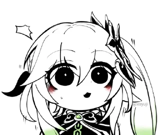 😱 emoji Nahida • @xxyuji • @Grup_Anime_Chat Telegram sticker 23 of 80